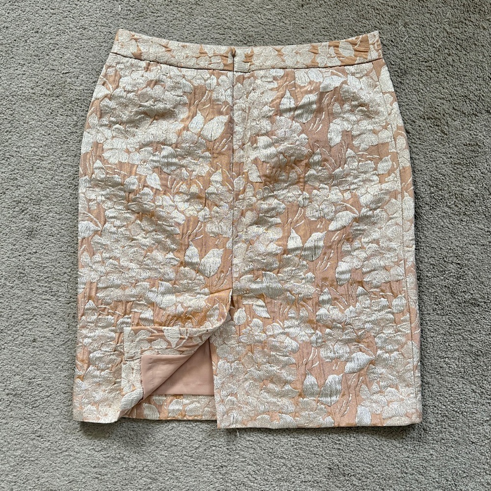 Iridescent gold leaf skirt